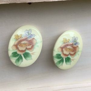 New vintage ceramic earrings